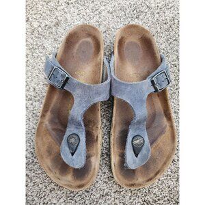 Birkenstock blue gizeh sandal 36 5/5.5